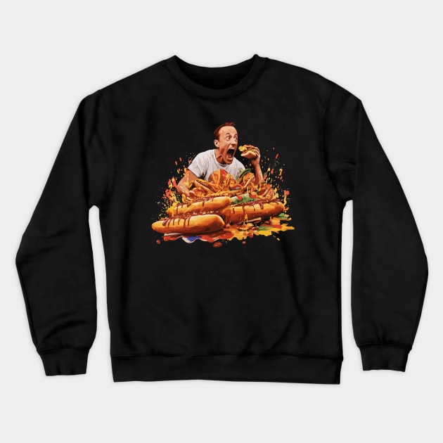 Joey Chestnut Crewneck Sweatshirt by siriusreno